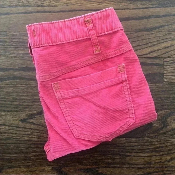 Free People Hot Pink Corduroy Stretch Skinny Pants - Picture 16 of 16